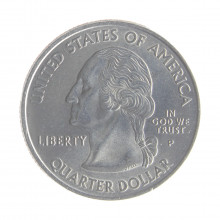 Moeda KM#307 Quarter Dollar Estado South Carolina 2000 P FC USA América Cupro-Níquel Ø24,26mm 5,67gr.