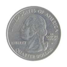 Moeda KM#306 Quarter Dollar Estado Maryland 2000 D SOB USA América Cupro-Níquel Ø24,26mm 5,67gr.