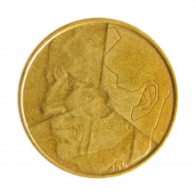Moeda KM#163 5 Francs 1986 MBC Bélgica Europa Alumínio níquel bronze Ø24mm 5,5gr