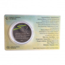 Blister V-625 2 Reais 2022 FC Brasil América Bicentenário da Independência do Brasil Cuproníquel Ø30mm 10,17g