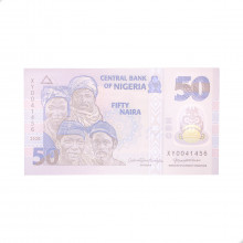 Cédula P#40 50 Naira 2020 Polímero Nigéria África FE