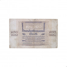 Cédula Notgeld 100000 Marks 1923 Essen Alemanha Europa UTG