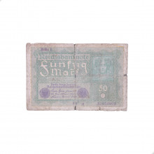 Cédula P#66 50 Marks 1919 Reichsbanknote Alemanha Europa UTG
