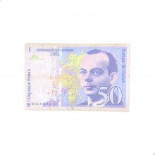 Cédula P#157Ab 50 Francs 1997 França Europa UTG