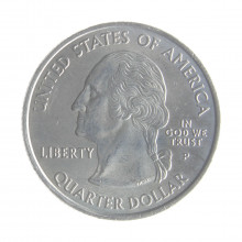 Moeda KM#374 Quarter Dollar Estado West Virginia 2005 P FC USA América Cupro-Níquel Ø24,26mm 5,67gr.