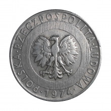 Y#67 20 Zlotych 1974 MBC+ Polônia Europa