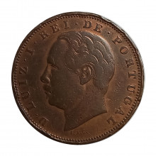 Km#526 X Réis 1885 MBC Portugal  Europa
