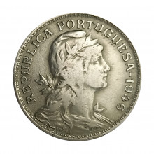 Km#577 50 Centavos 1946 MBC+ Portugal Europa