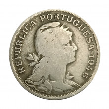Km#577 50 Centavos 1946 BC Portugal Europa