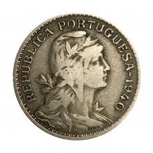 Km#577 50 Centavos 1940 MBC Portugal Europa
