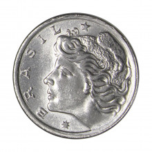 Moeda V-290 2 Centavos 1967 SOB/FC Aço Inoxidável Ø19mm 3,25gr.