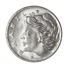 Moeda V-289 1 Centavo 1975 SOB/FC Aço Inoxidável Ø17mm 2,6gr.