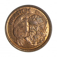 Moeda V-457 1 Centavo 1998 SOB  Aço R Cobre Ø17mm 2,4gr.