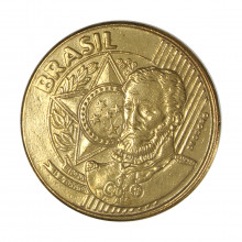 Moeda V-527 25 Centavos 2007  MBC+   Aço R Bronze  Ø25mm 7,5gr.