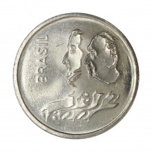 Moeda V-324 1 Cruzeiro 1972 SOB Níquel Ø29mm 10gr.