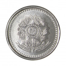 Moeda V-389 20 Centavos 1986 SOB/FC Aço Inoxidável Ø19mm 2,5gr.