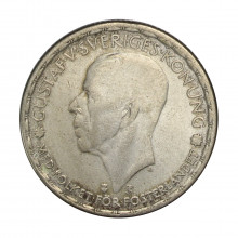 Km#814 1 Coroa 1946 MBC+ Suécia Europa
