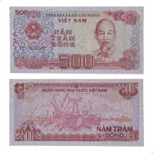P#101a.1 500 Dong 1988 Vietnã Ásia