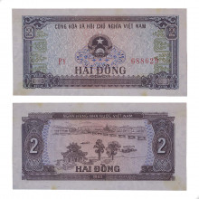 P#85b 2 Dong 1980 Vietnã Ásia C/Leves Manchas