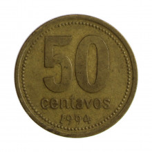 Km#111.1 50 Centavos 1994 MBC Argentina América Bronze Alumínio 25.2(mm) 5.8(gr)