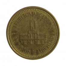 Km#110.2 25 Centavos 2009 MBC Argentina América Bronze Alumínio 24.2(mm) 5.4(gr)
