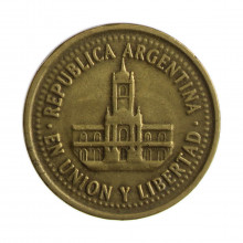 Km#110.2 25 Centavos 1993 MBC Argentina América Bronze Alumínio 24.2(mm) 5.4(gr)