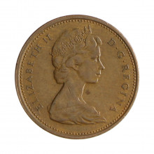 Km#59.1 1 Cent 1971 MBC+ Canadá América Bronze 19.05(mm) 3.24(gr)