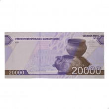 P#New 20 000 Som 2021 FE Uzbequistão Ásia