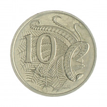Km#81 10 Cents 1999 MBC+ Austrália Oceania Cupro-Níquel 23.6(mm) 5.66(gr)