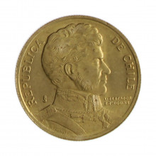 Km#228.2 10 Pesos 1994 SO MBC/SOB Chile  América  Cobre-alumínio-níquel 21(mm) 3.5(gr)