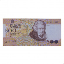 P#180a 500 Escudos 1987 MBC+ Portugal Europa