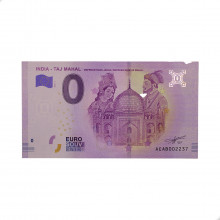 Zero Euro 2019 Taj Mahal India Ásia