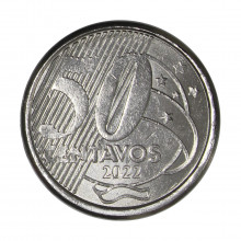 Moeda V-567 50 Centavos 2022 FC  Aço Inoxidável Ø23mm 7,8gr.