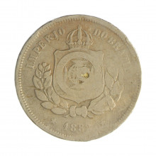 Moeda V-012A 100 Réis 1882 BC  Cupro Níquel Ø27mm 10gr.