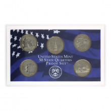 Set 5 Moedas 2000 FC Proof, Quarter Dollar S Estados - Estados Unidos América