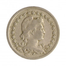 Moeda V-072 100 Réis 1918 MBC Cupro Níquel Ø21mm 5gr.