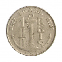 Moeda V-142 100 Réis 1938 MBC+ Tamandaré Cupro Níquel Ø20mm 4,5gr.