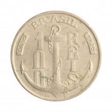 Moeda V-140 100 Réis 1936 MBC/SOB Tamandaré Cupro Níquel Ø20mm 4,5gr.