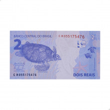 Cédula RL2.012 2 Reais CH 2015 SOB/FE - Joaquim Vieira F. Levy / Alexandre A. Tombini