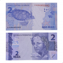 Cédula C-336 EG 2 Reais 2017 SOB/FE - Henrique de C. Meirelles / Ilan Goldfajn