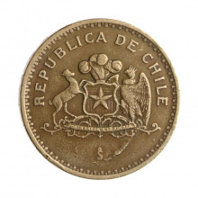 Moeda KM#226.2 100 Pesos 1998 SO MBC Chile América Bronze Alumínio Ø27mm 9gr.