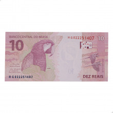 Cédula RL10.026 10 Reais HG 2019 FE - Paulo Roberto N. Guedes / Roberto Campos Neto