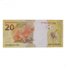 Cédula RL20.030 20 Reais HG 2019 SOB/FE - Paulo Roberto N. Guedes / Roberto Campos Neto