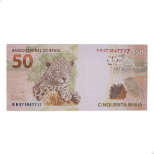 Cédula RL50.004 50 Reais BB 2011 SOB/FE - Guido Mantega 2ª Chancela / Alexandre A. Tombini