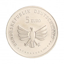 Moeda KM#441 5 Euros 2024 FC Alemanha Europa Reino dos Insetos - Mosca das Flores Grega Cupro Níquel Ø27,25mm 9,68gr.