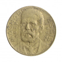 Moeda V-175 500 Réis 1939 MBC+ Machado de Assis Bronze Alumínio Ø22,5mm 5gr.