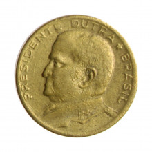 Moeda V-221 50 Centavos 1954 MBC+ Bronze Alumínio Ø21mm 5gr.