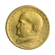 Moeda V-222 50 Centavos 1955 SOB Bronze Alumínio Ø21mm 5gr.