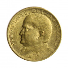 Moeda V-223 50 Centavos 1956 MBC+ Bronze Alumínio Ø21mm 5gr.