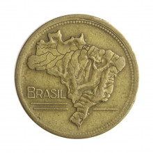 Moeda V-242 2 Cruzeiros 1946  MBC Bronze Alumínio  Ø25mm 8gr.